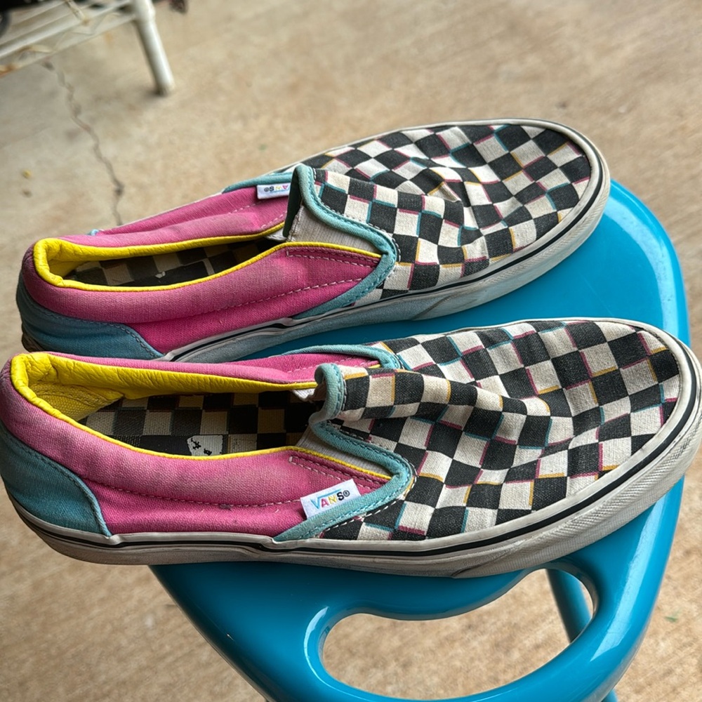 Vintage Vans sz 9.5 1980s Checkered Boat Deck Shoes